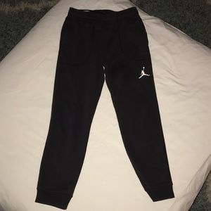Boys Jordan joggers size M 10-12 black athletic